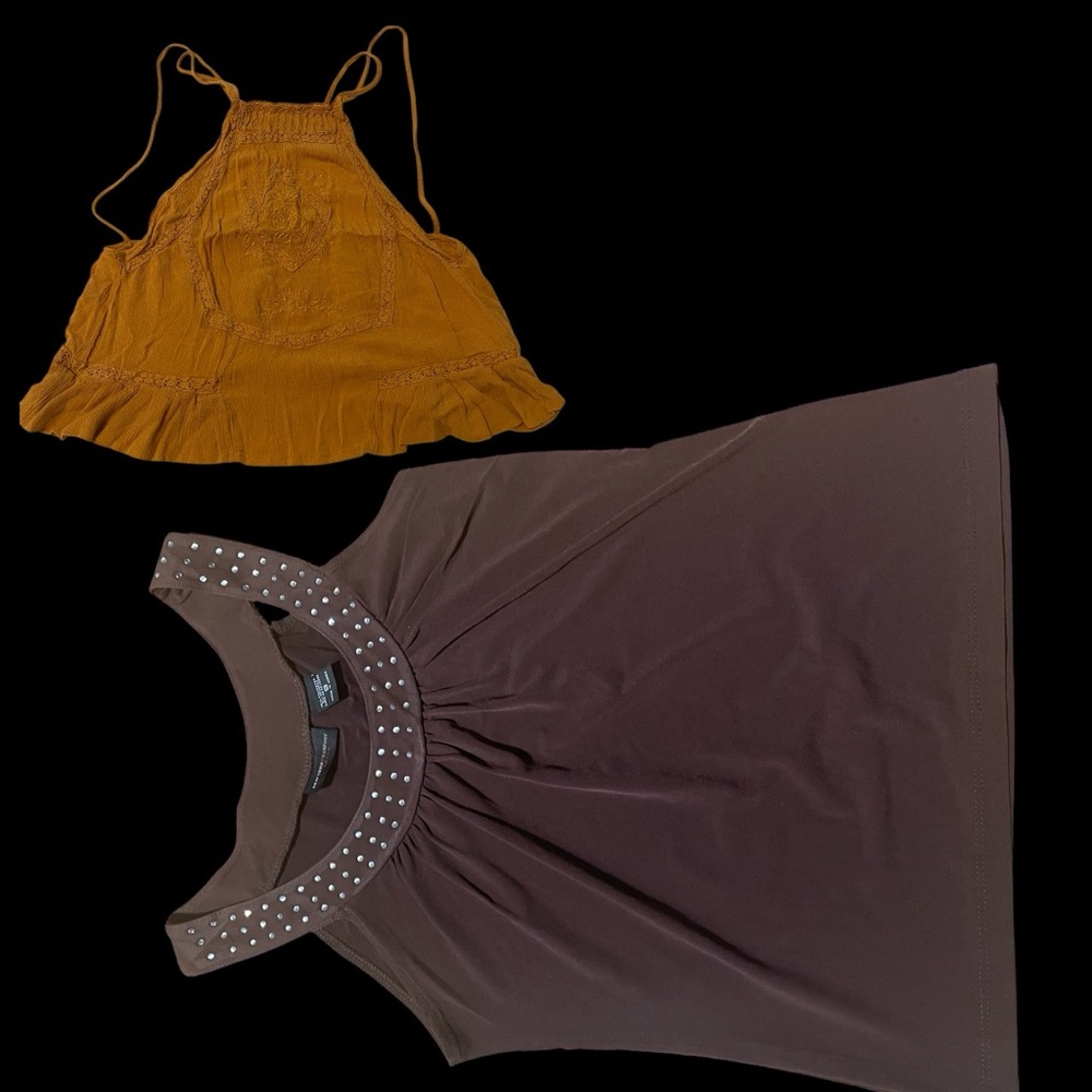 C&C California Mustard Yellow Top and Newyork Company stud top